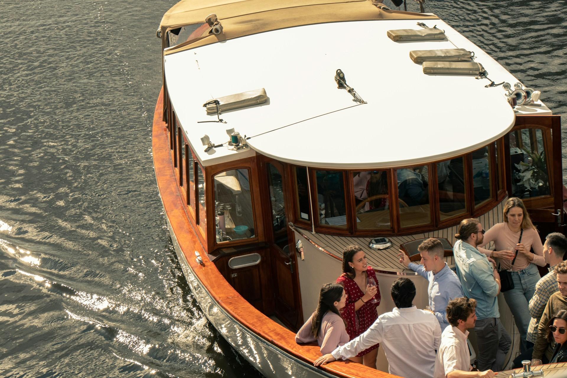 group tour on boat